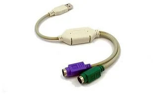 Gembird Adapter USB - 2x PS2 (USB A-M -> 2x 6PIN F) (UAPS12) - Adaptery i przejściówki - miniaturka - grafika 2