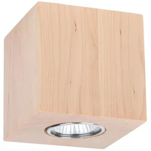 Spotlight Drewniana LAMPA sufitowa WOODDREAM 2076174 ekologiczna OPRAWA skandynawska kostka cube downlight dąb olejowany 2076174 - Lampy sufitowe - miniaturka - grafika 2