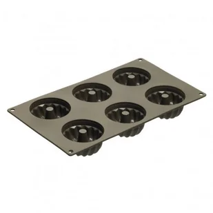 Lurch Flexi-Form LU-00085029 - Forma na 6 babeczek z dziurkN, brNzowa - Formy do ciast - miniaturka - grafika 2