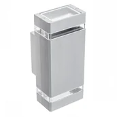 Lampy ogrodowe - GTV OPR.elewacyjna dwukierunkowa GU10 2x NESSA czarna IP54 - miniaturka - grafika 1