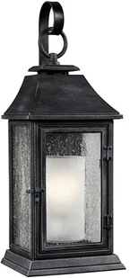 Feiss Ścienna LAMPA elewacyjna FE/SHEPHERD/2L Elstead ogrodowa OPRAWA krople latarenka IP44 wyblakły cynk przezroczysta FE/SHEPHERD/2L - Lampy ogrodowe - miniaturka - grafika 2