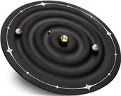 Zegary - Technoline WT 7350 zegar ścienny, motyw: galaktyka, średnica: 21,5 cm, kolor: czarny WT 7350 Galaxy Clock - miniaturka - grafika 1