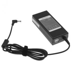 Movano ładowarka / zasilacz 19v 4.74a (5.5x2.5), z wyjsciem USB x2 - asus, toshiba, msi, itp ZZ/LIT19474USB - Zasilacze do laptopów - miniaturka - grafika 2