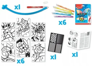 Maped Flamastry dmuchane POP'ART z szablonami 846715 Creativ 728412 - Zabawki kreatywne - miniaturka - grafika 2