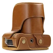 Akcesoria fotograficzne - MegaGear megagear "EVER Ready" torba skórzana torba na aparat,, dolny otwór  pokrowiec ochronny na Fujifilm X-A10, X-A3, X-A2, X-A1, X-M1 MG1003 - miniaturka - grafika 1