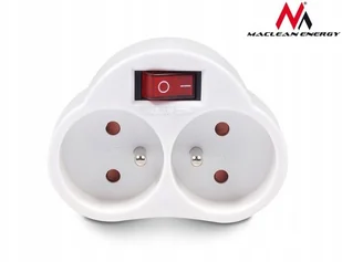 Maclean Gniazdko prądowe X2 z wyłącznikiem Energy MCE31 3680W - Gniazdka elektryczne - miniaturka - grafika 12