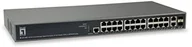 Switche - LevelOne Level One 26-Port L3 Lite Managed Gigabit PoE Switch 24 PoE outputs 370 W 2 X SFP/RJ45 Combo - miniaturka - grafika 1
