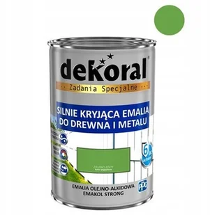 Dekoral Emalia Ftalowa  Emakol Strong Zielono-Żółty Pojemność 0,9 L - Emalie - miniaturka - grafika 2
