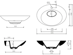 Marmorin AMOS II 59,5x43,8 PU004020595 PU004020595 - Umywalki - miniaturka - grafika 4
