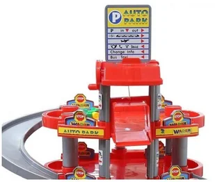 Wader QT Parking 4 Poziomowy z Drogą i Autami czer - Tory, garaże, parkingi - miniaturka - grafika 4