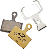 Hamulce rowerowe - Jagwire Pro Semi-Metallic Klocki do hamulców tarczowych do Shimano Metrea/Rever Flatmount MCX2 MC, gold 2021 Klocki do hamulców tarczowych 18018246 - miniaturka - grafika 1