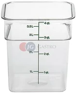 Pojemniki i kosze gastronomiczne - Cambro Pojemnik z miarką z poliwęglanu 3,8 l 4SFSCW/135 4SFSCW/135 - miniaturka - grafika 1