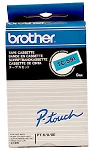 Brother TC591 do PT2000/5000 fol lam nieb/Bk 9mm*7 - Papier do drukarek - miniaturka - grafika 2