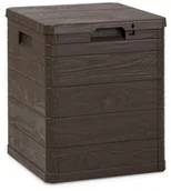 Skrzynie ogrodowe - Skrzynia do przechowywania na pokrowce Woody,brązowy, 90 l - miniaturka - grafika 1