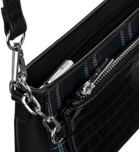 David Jones Listonoszka w kratę z saszetką croco na łańcuszku - Torebki damskie - miniaturka - grafika 8