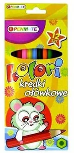 Tadeo Trading Kredki 12 kolorów ołówkowe KOLORI KR19TT - Artykuły biurowe - miniaturka - grafika 3