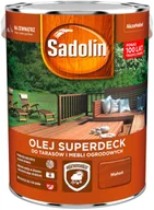 Farby i impregnaty do drewna - Sadolin Olej Superdeck do tarasów i mebli ogrodowych mahoń 5L - miniaturka - grafika 1