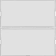 Systemy inteligentnych domów - Hager Hager KNX easy B.Kwadrat/B.3/B.7 biały kremowy Przycisk 2-krotny z polem opisowym diodami LED RGB i czujnikiem temperatury B_80162780 - miniaturka - grafika 1