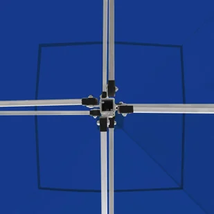 vidaXL Namiot imprezowy ze ściankami, aluminium, 2x2 m, niebieski - Pawilony ogrodowe - miniaturka - grafika 3