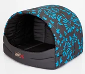 Legowiska dla psów - Hobbydog Budka Suflera Niebieskie kwiaty R2 R2 BUSNIK4 - miniaturka - grafika 1