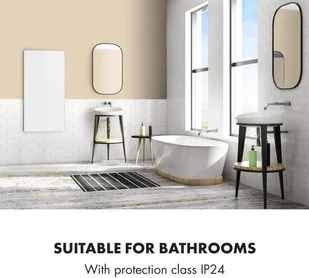 Klarstein Klarstein Wonderwall 72 Promiennik podczerwieni 60 x 120 cm 720 W timer tygodniowy IP24 kolor biały ACO14-Wonderwall-720 - Ogrzewanie przenośne - miniaturka - grafika 4