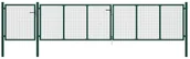 Ogrodzenia - vidaxl Brama ogrodzeniowa, stal, 500 x 100 cm, zielona - miniaturka - grafika 1