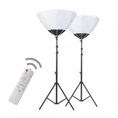 Softboxy - CineGEN Zestaw 2 lamp Chrome Lanterns 60cm 100W CGCH-26581 - miniaturka - grafika 1