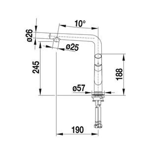 Blanco YOVIS 518290 - Baterie wannowe i prysznicowe - miniaturka - grafika 3
