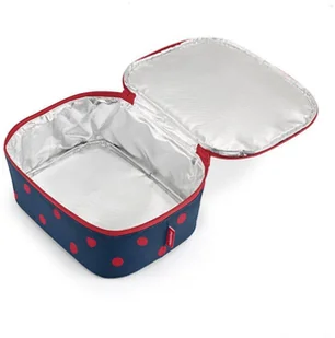 Reisenthel Torba termiczna na LUNCH Coolerbag M Pocket - mixed dots red RLF3075 - Torby i wózki na zakupy - miniaturka - grafika 2