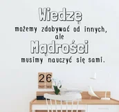 Pomoce naukowe - Naklejka: Wiedzę możemy zdobywać od innych... CA454 - miniaturka - grafika 1