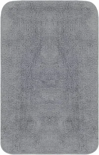 vidaXL 3-częściowy zestaw mat łazienkowych, tkanina, szary - Dywaniki łazienkowe - miniaturka - grafika 3