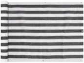 Parawany - vidaXL Parawan balkonowy, HDPE, 90x600 cm, antracytowo-biały vidaXL - miniaturka - grafika 1