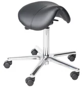 Krzesła i taborety kosmetyczne - Prosedia taboret Platinium siodło tapicerowane - miniaturka - grafika 1