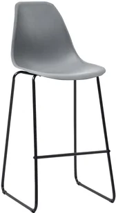 vidaXL 5-częściowy zestaw mebli barowych, plastik, szary 279763 - Stoły z krzesłami - miniaturka - grafika 6