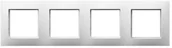 Klawisze i ramki - Ospel Ramka poczwórna Biały Aria - R-4U/00 - miniaturka - grafika 1