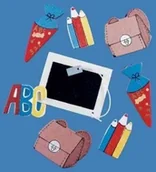 Pozostałe akcesoria dla plastyków - Rayher 8852200 drewniane elementy do sypania: szkoła, 2  4 cm, SB-Btl. 15 sztuk 88-522-00 - miniaturka - grafika 1