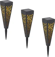 Lampy ogrodowe - Globo Lampa solarna wbijana zewnętrzna LED Globo PYRAMIS 33578-3 33578-3 - miniaturka - grafika 1