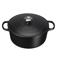 Brytfanny - Le Creuset Signature Brytfanna żeliwna okrągła czarna średnica: 26 cm 21177260000430 - miniaturka - grafika 1