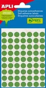 Etykiety do drukarek - Apli Etykiety do pisania ręcznego 13mm, kółka, zielone, mini-bag 5 ark. AP2058 - miniaturka - grafika 1