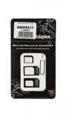 Pozostałe akcesoria do telefonów - M-Life ADAPTER NANO SIM 3W1 CZARNY GSM0517 - miniaturka - grafika 1