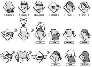 Buff Chusta Dryflx US R-BLACK 118096.999.10.00 - Czapki i chusty sportowe męskie - miniaturka - grafika 3