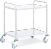 Inne urządzenia handlowo-usługowe - AJ Wózek ze stali nierdzewnej z 2 półkami 23267 - miniaturka - grafika 1