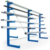 Szafy i regały magazynowe - B2B Partner Spawane regały wspornikowe - choinkowe 141287 - miniaturka - grafika 1