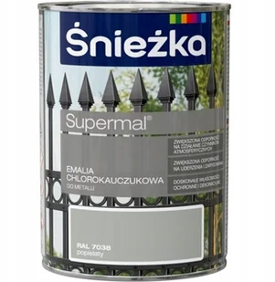 Śnieżka Chlorokauczuk Popielaty RAL7038 0,9L farba - Farby zewnętrzne - miniaturka - grafika 3