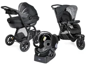 Wózki dziecięce - Chicco Trio Activ3 Jet Black - miniaturka - grafika 1