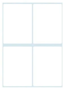 Herlitz Etykiety A białe 55/40 24 - Szkolne artykuły papiernicze - miniaturka - grafika 2