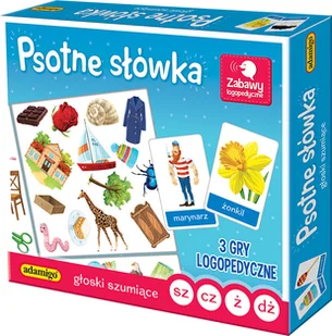 Adamigo Psotne słówka: Głoski szumiące - Gry planszowe - miniaturka - grafika 2