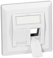 Pozostałe akcesoria sieciowe - Equip podtynkowe ramka montażowa komplet czysta biel 80 X 80 z osłoną/płytka centralna dla dwóch Keystone Jacks Pro 4015867142028 - miniaturka - grafika 1