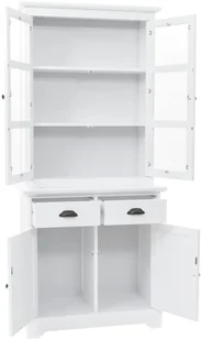 vidaXL Kredens 4-drzwiowy, MDF i drewno sosnowe, 80x40x180 cm vidaXL - Kredensy - miniaturka - grafika 6