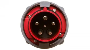 PCE Polska sp. z o.o. Wtyczka tablicowa 63A 5P 400V czerwona IP67 POWER TWIST 635-6 - Kostki, złączki, wtyczki - miniaturka - grafika 3